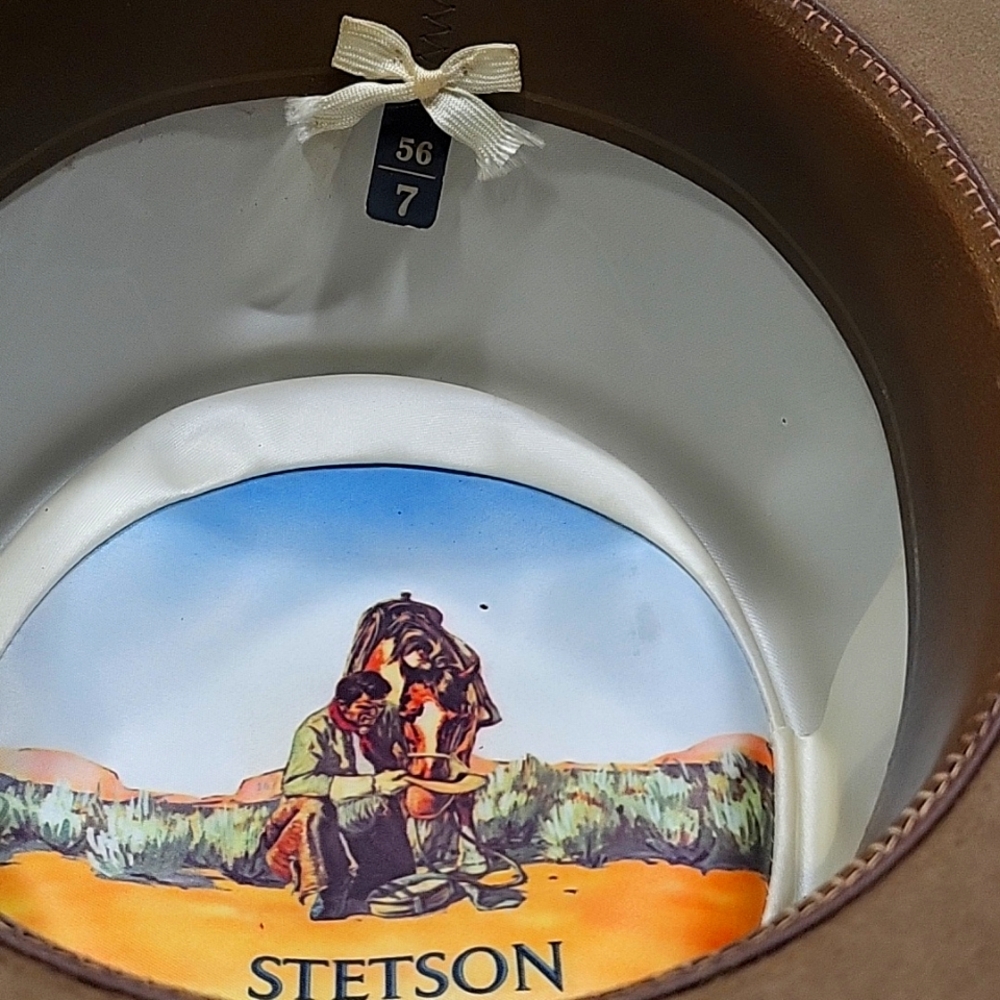 Vintage Stetson 4X Beaver Revenger Gambler Brown Hat Size 7 - Picture 4 of 5